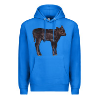 True Royal Black Angus Calf Illustrations Premium Hoodie - LillyAllenDesigns