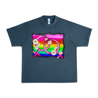 Midnight Navy lgbtq gender lesbian symbol Urban Heavy Tee - HRA Design Shop