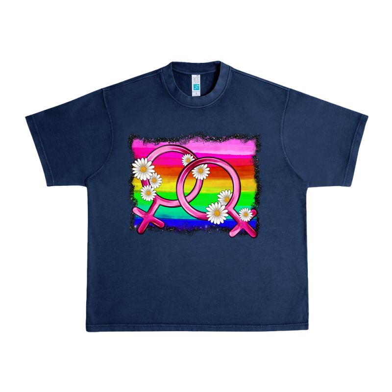 Lgbtq Gender Lesbian Symbol Urban Heavy Tee by HRA Design Shop | Teevron