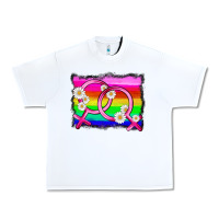 White lgbtq gender lesbian symbol Urban Heavy Tee - HRA Design Shop