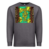 Charcoal Heather softball leopard Premium Sweatshirt - NancyCooperArtShop