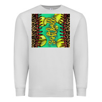 Dove Grey softball leopard Premium Sweatshirt - NancyCooperArtShop