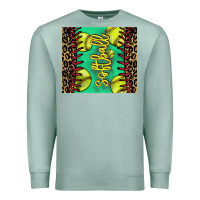 Seafoam softball leopard Premium Sweatshirt - NancyCooperArtShop