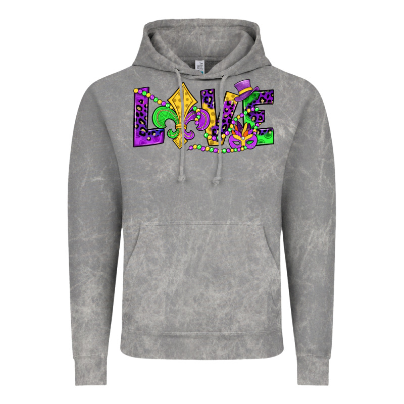 Mardi Gras Love Vintage Hoodie by JahusDesignShop | Teevron