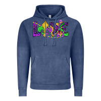 Vintage Denim mardi gras love Vintage Hoodie - JahusDesignShop