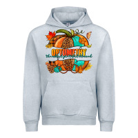 Heather Grey optometry thankful grateful blessed pumpkin Urban Hoodie - NancyCooperArtShop