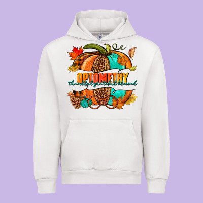 Optometry Thankful Grateful Blessed Pumpkin Urban Hoodie Designed By Nancycooperartshop