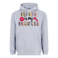 Heather Grey beauty is my business Heavyweight Hoodie - MaliasSmallBusiness