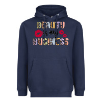 Navy beauty is my business Heavyweight Hoodie - MaliasSmallBusiness
