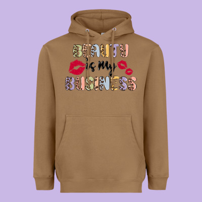 Beauty Is My Business Heavyweight Hoodie Designed By Maliassmallbusiness