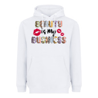 White beauty is my business Heavyweight Hoodie - MaliasSmallBusiness