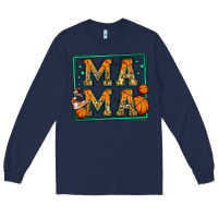 Navy basketball mama Long Sleeve Tee - Jasminsmagicworld