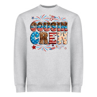Heather Grey Cousin crew Heavyweight Sweatshirt - Neo Western