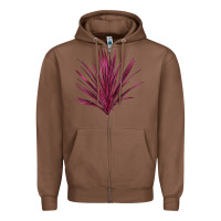Chestnut Pink Cordyline Zipper Hoodie - LillyAllenDesigns