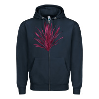 Navy Pink Cordyline Zipper Hoodie - LillyAllenDesigns