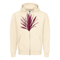 Sandshell Pink Cordyline Zipper Hoodie - LillyAllenDesigns