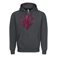 Smoke Pink Cordyline Zipper Hoodie - LillyAllenDesigns