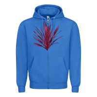 True Royal Pink Cordyline Zipper Hoodie - LillyAllenDesigns