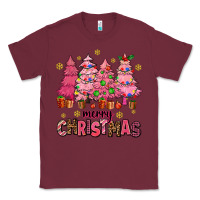 Burgundy pink christmas trees Classic Tee - AdoDesignShop
