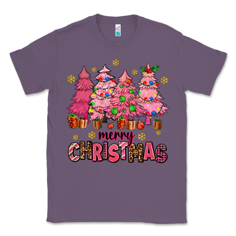 Pink Christmas Trees Classic Tee by AdoDesignShop | Teevron