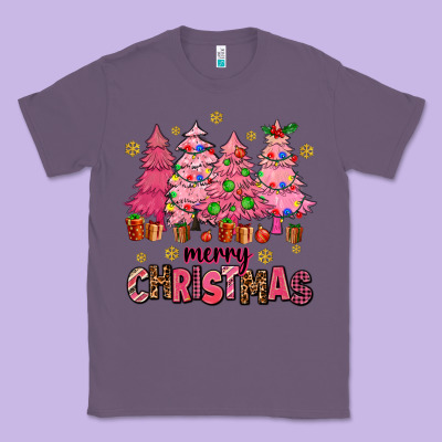 Pink Christmas Trees Classic Tee Designed By Adodesignshop