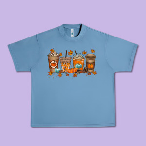 Fall Coffee Drink Urban Heavy Tee Designed By Racoondesign