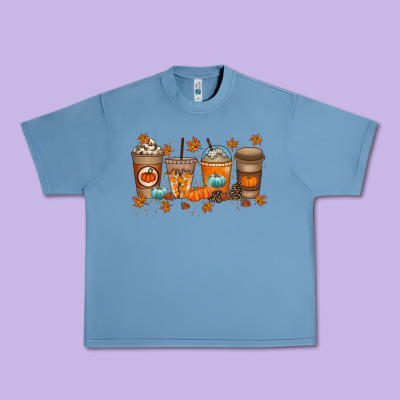 Fall Coffee Drink Urban Heavy Tee Designed By Racoondesign