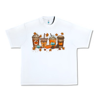 White Fall Coffee Drink Urban Heavy Tee - RacoonDesign