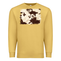 Antique Gold brown cowhide background Premium Sweatshirt - NancyCooperArtShop