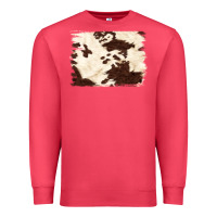 Cardinal brown cowhide background Premium Sweatshirt - NancyCooperArtShop