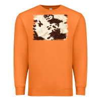 Carrot brown cowhide background Premium Sweatshirt - NancyCooperArtShop