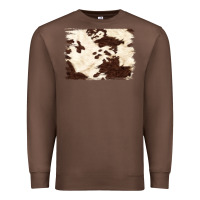 Chestnut brown cowhide background Premium Sweatshirt - NancyCooperArtShop