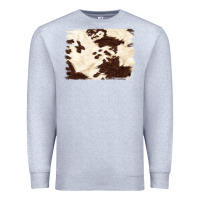 Heather Grey brown cowhide background Premium Sweatshirt - NancyCooperArtShop