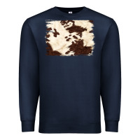 Navy brown cowhide background Premium Sweatshirt - NancyCooperArtShop