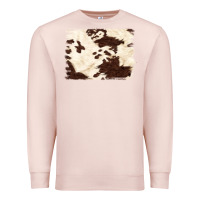 Pale Pink brown cowhide background Premium Sweatshirt - NancyCooperArtShop