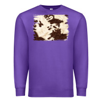Purple brown cowhide background Premium Sweatshirt - NancyCooperArtShop