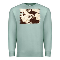 Seafoam brown cowhide background Premium Sweatshirt - NancyCooperArtShop