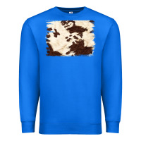 True Royal brown cowhide background Premium Sweatshirt - NancyCooperArtShop
