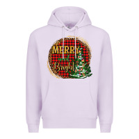 Lilac merry and bright christmas tree Premium Hoodie - AdoDesignShop