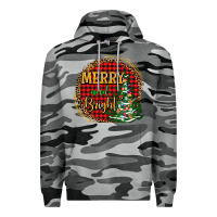 Slate Camo merry and bright christmas tree Premium Hoodie - AdoDesignShop
