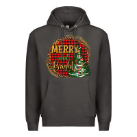 Smoke merry and bright christmas tree Premium Hoodie - AdoDesignShop