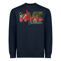 Navy love summer Heavyweight Sweatshirt - SublimationCraftShop