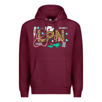 Burgundy LPN Certified Nursing Assistant Premium Hoodie - LillyAllenDesigns