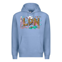Colony Blue LPN Certified Nursing Assistant Premium Hoodie - LillyAllenDesigns