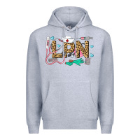 Heather Grey LPN Certified Nursing Assistant Premium Hoodie - LillyAllenDesigns