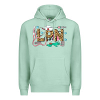 Seafoam LPN Certified Nursing Assistant Premium Hoodie - LillyAllenDesigns