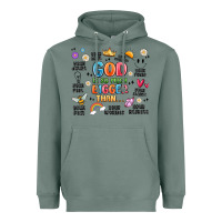 Sage god is so much bigger than... Heavyweight Hoodie - MaliasSmallBusiness