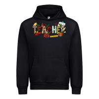 Black Christmas Teacher Urban Hoodie - NancyCooperArtShop