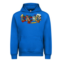 Cobalt Christmas Teacher Urban Hoodie - NancyCooperArtShop