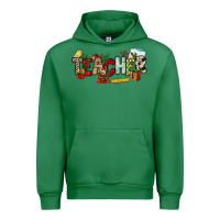 Emerald Christmas Teacher Urban Hoodie - NancyCooperArtShop